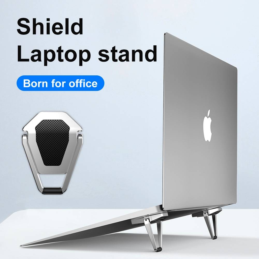 Metal Foldable Laptop Stand Base Non slip Desktop Bracket For Macbook Pro computer Accessories Portable Notebook Holder|Laptop Stand| -