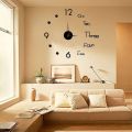3D Wall Clock Luminous Frameless Wall Clocks DIY Digital Clock Wall Stickers Silent Clock for Home Living Room Office Wall Decor