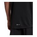 Original adidas Season AEROREADY Short-Sleeve Male T-Shirt-Black HD4334 Male Tshirt