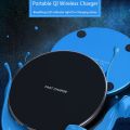 Qi wireless fast charger ultra-thin metal pad 10W wireless fast charger for iPhone11 Xs Max Samsung S8 S9 Note8 9 adapter