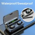 TWS Earphones Wireless Bluetooth Headphone V5.0 9D HiFi Stereo Sports Waterproof Bass Earbuds Noise Reduction Headsets With Mic