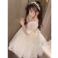 Children's Pearl Dress 2022 New Dress Princess Skirt Western Style Girl Baby One Year Old Dresses Vestido Vestidos платье Robe
