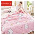 Spring Summer Quilted Quilt Queen Size Printing Quilts Mechanical Wash Soft Comfortable Thin Comforter Bedspreads