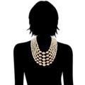 online shopping india simulated Pearl making chocker 2016 Fashion African Beads Jewelry Set statement necklace set  for women
