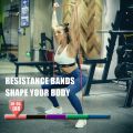 208cm Natural Rubber Resistance Bands Sets Elastic Yoga/Fitness Band Strength Pilates Fitness Equipment Training Expander Unisex