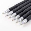 5PCS/Set 0.5mm Black Gel Pens Student Exam Stationery Supply Quick Dry Carbon Pen Teacher Child Gifts Office Products Wholesale