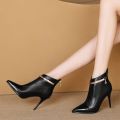 Autumn winter boots new women's boots pointed toe stiletto high heel ankle boots women ankle boots boots fashion single boots