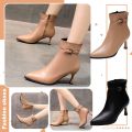 Short Boots Women 2022 New Autumn And Winter Thin Heel Shoes Sexy Black Stiletto Pointed High Heels Boots Chelsea Boots Size 43