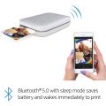HP Sprocket 200 Photo Printer 2x3 Sticker Print Pictures on Zink Sticky Backed Paper iOS & Android Device