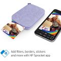 HP Sprocket Portable 2x3 "Instant Photo Printer Sticker Print Pictures on Zink Sticky-Backed Paper iOS & Android Device