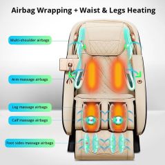 Multifunctional luxury 4D manipulator massage chair intelligent voice control SL track zero gravity