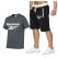 2021 new fashion hot-selling printed T-shirt sports suit casual running wear summer short-sleeved shorts 2-piece set