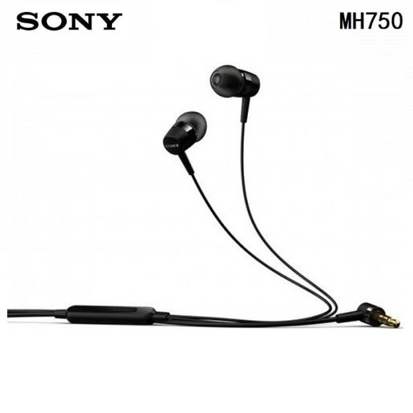 100% Original SONY MH750 in Ear earphone BASS Subwoofer xperia series earbuds for sony Z 1 2 3 xiaomi huawei samsung