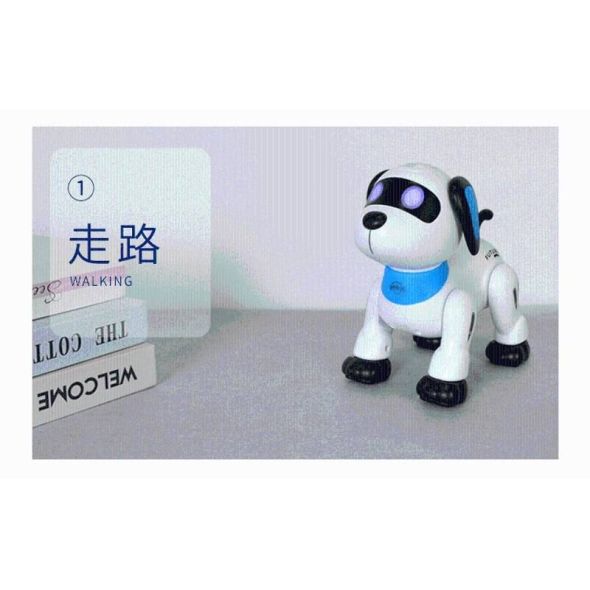 Remote Control Dog RC Robotic Stunt Puppy Voice Control Toy Electronic Pet Robot R66D