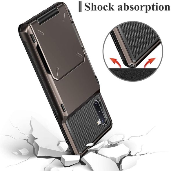 Business Shockproof Slide Armor Wallet Card Holder Phone Case For HUAWEI P40 Pro P30 Lite P20 P Smart 2019 Cover Fitted Cases