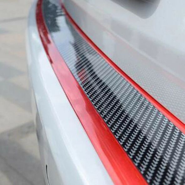 Car Stickers Anti Scratch Door Sill Protector Rubber Strip Carbon Fiber Car Threshold Protection Bumper Film Sticker Car Styling