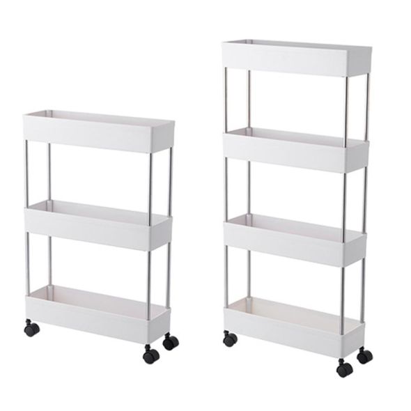 Kitchen Storage Rack Cart Bathroom Shelves, Movable Toilet Storage Rack, Toilet, Toilet Supplies Storage shelf