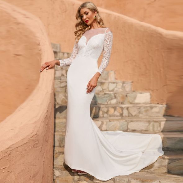 Luxury Dress for Wedding Party Formal 2022 New Summer Women White Bodycon Skinny Fuzzy Lace Stitching Evening Party Ball Gown