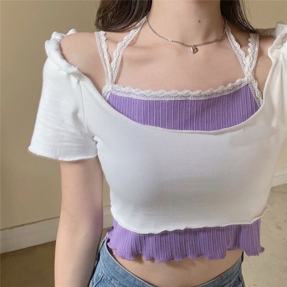 Women Sets Summer Daily Design Sweet Sexy Lovely Elegant All-match Streetwear Chic Cool Ulzzang Ins Casual Fashion Holiday Cozy