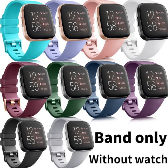 Strap for Fitbit Versa 2 Band Silicone Sport Replacement Wristbelt Watchband for Fitbit Versa Lite Bracelet Smartwatch Accessory