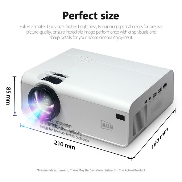 MINI Projector AUN A13 Smart TV Box Home Theater Projectors Cinema Mirror Phone Portable LED Video Projector for Home 4k Video