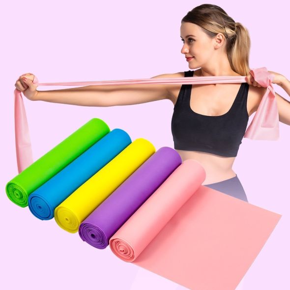 New  1pcs Yoga Rally Band Sports Stretch Band Stretch Band Rally Sheet Fitness Resistance Band Elastic Band Yoga Band  fitness