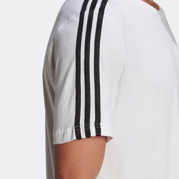 Original adidas ESSENTIALS 3 Stripes Men 'S White T-Shirt GL3733