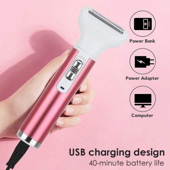5 IN 1 Hair Trimmer Machine Professional Electric Shaver Razor for Women Nose Ear Eyebrow Intimate Areas Hair Removal Cutting