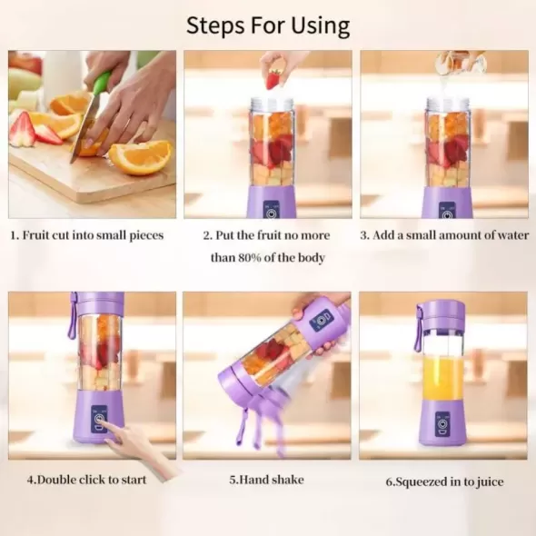 Mini Portable Juicer Orange Usb Electric Mixer Fruit Smoothie Blender For Machine Personal Food Processor Maker Juice Extractor