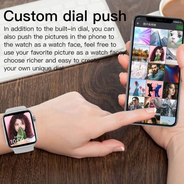 Smart Watch Men Smartwatch Women Dial Call Watch Waterproof Fitness Tracker Music Control 2021 For Iphone Xiaomi Huawei IWO+gift